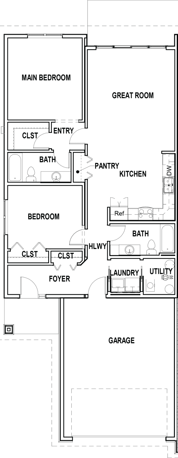 Twin Home floor plan