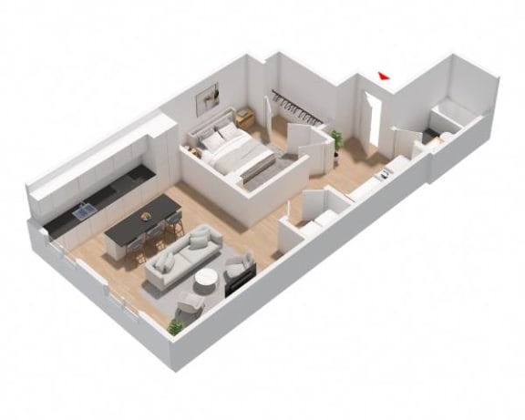 202 Floor Plan at Greeley Lofts, St. Louis, Missouri