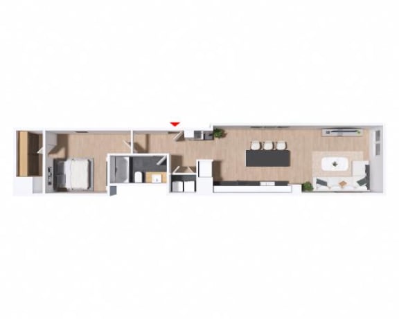 208 Floor Plan at Greeley Lofts, St. Louis