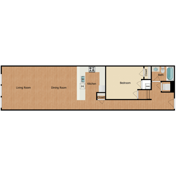 our floor plan for a bedroom apartment