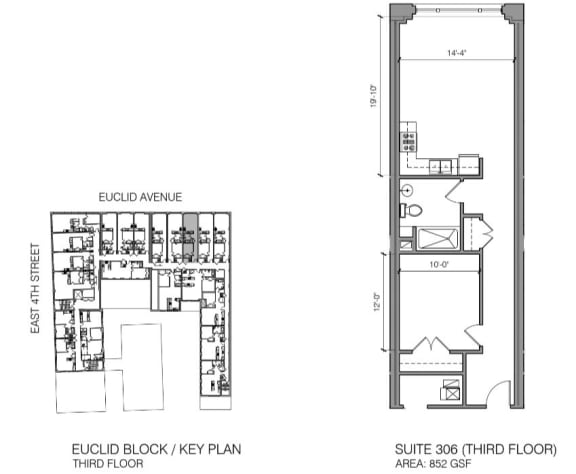 a floor plan of a building with two floors