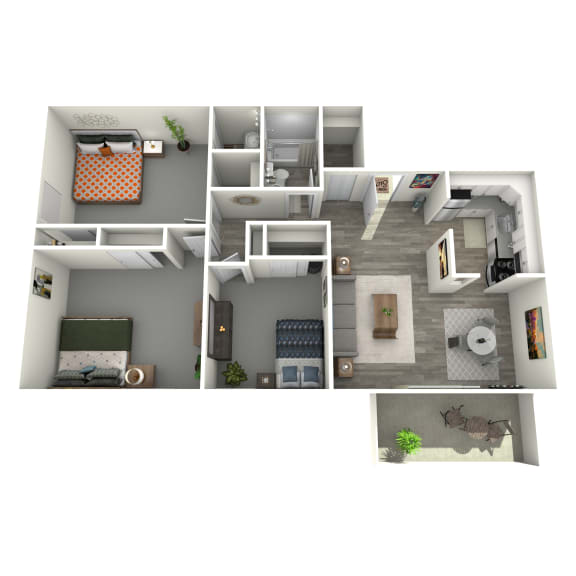 Floor Plans of 6900 Lofts in Parma, OH