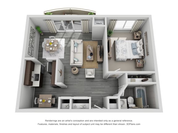 1 Bed Delux at 444 Park Apartments, Richmond Heights, Ohio