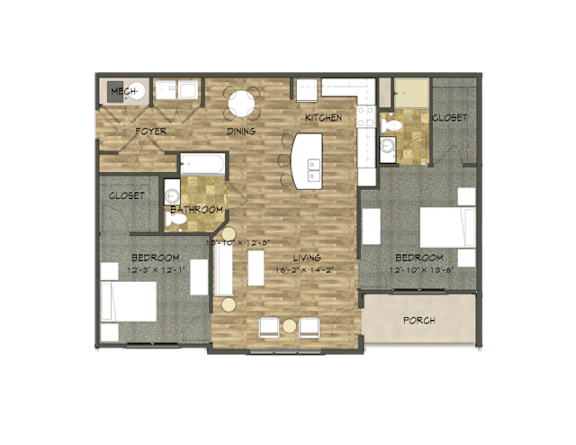 2 Bed 2 Bath A apartment at The Residences at Akita Lane, Canal Winchester Ohio