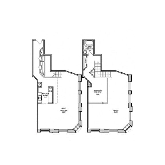 Arlo - 1127 Floor Plan at East 4th Street, Cleveland