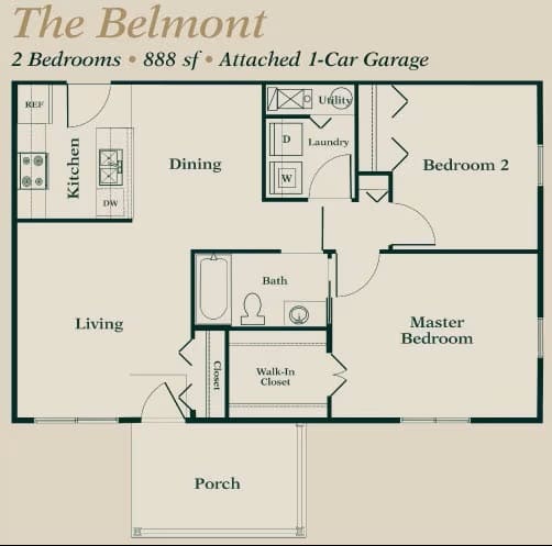 Floor Plan  Belmont Floorplan at Abbie Cove, Canal Winchester, OH, 43110