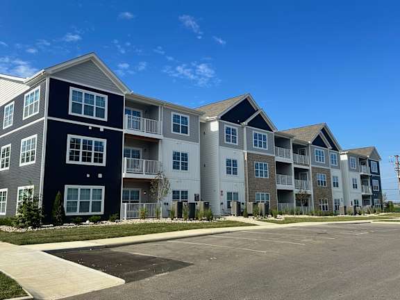 Apartment Building Exterior View at The Residences at Akita Lane, Canal Winchester, OH
