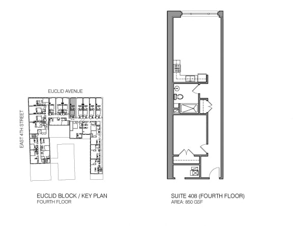 floor plan of 55 north luxury apartments to rent in the north end of boston