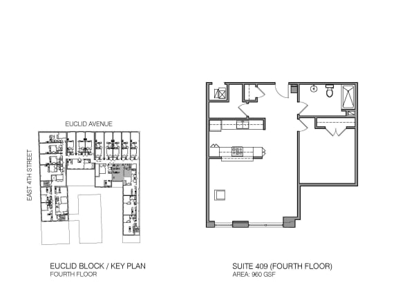 a floor plan of a house with two floors and a fourth floor