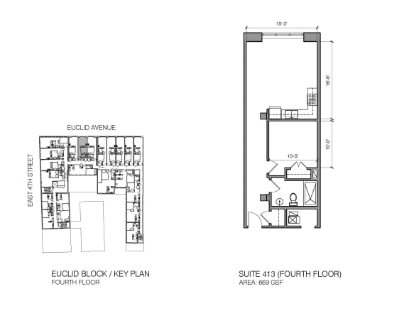 Floor Plan  the third and fourth floor plans of the residences at the historic electric building in fort worth