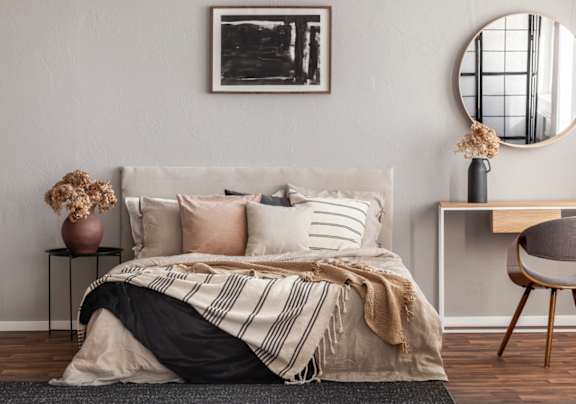 Floor Plan  Bedroom decor at Life At Agora, Cleveland