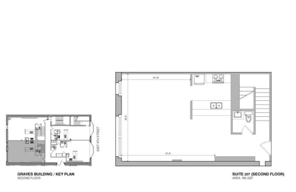 a floor plan of a small house with a staircase