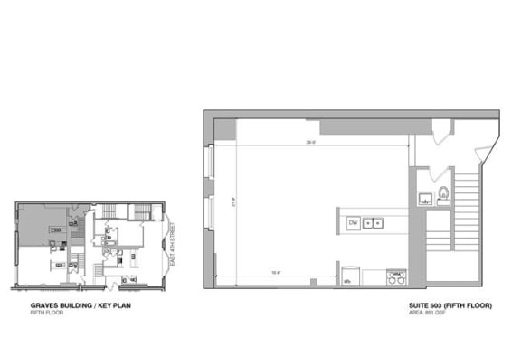 a floor plan of a small house with a staircase