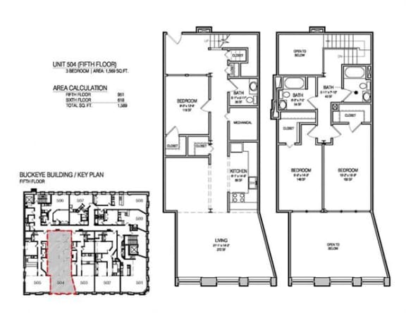 a floor plan of a house with two stories and a garage