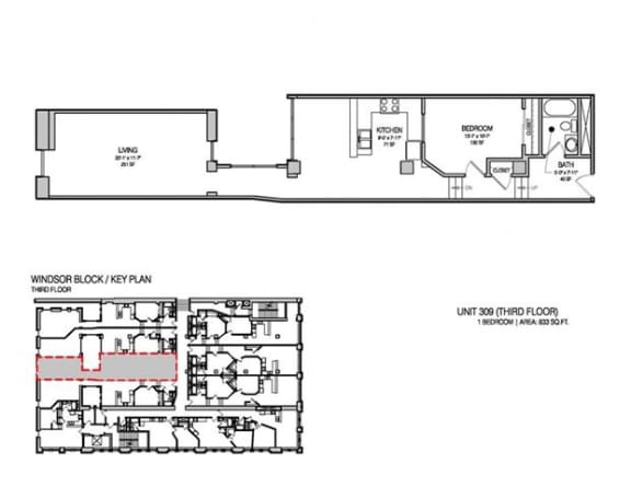 a floor plan and a drawing of a house