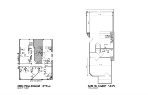 a floor plan of a house with two different elevations