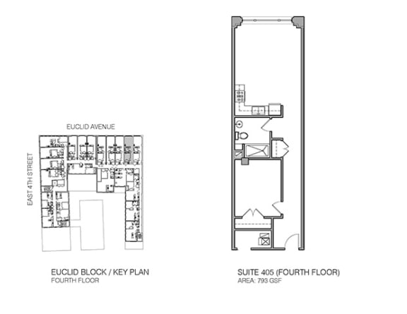 a floor plan of a building with two floors