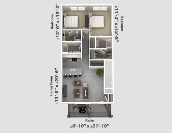 2 bed 2 bath C at The Bend, Lancaster, OH