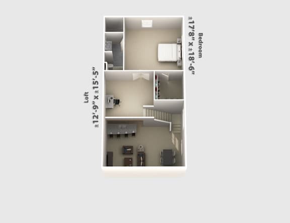 1 bed 1 bath E at The Bend, Lancaster