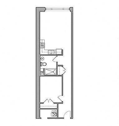 1 Bed 1 Bath at East 4th Street, Cleveland