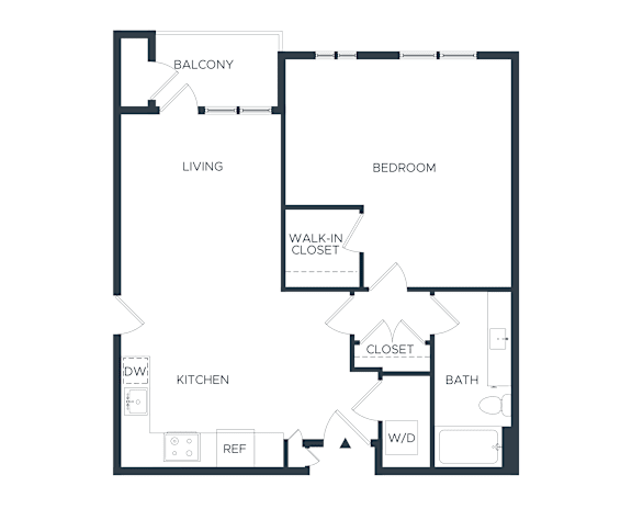 A3 1 Bedroom Floorplan