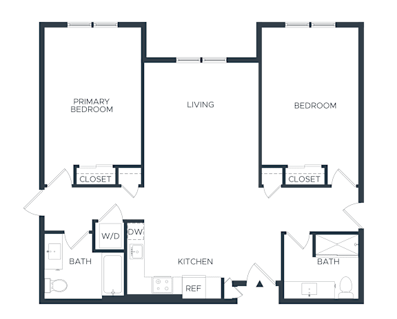 B3 2 Bedroom Floorplan