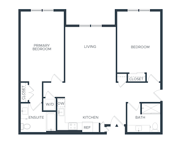 B5 2 Bedroom Floorplan