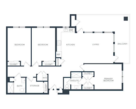 C1 3 Bedroom Floorplan