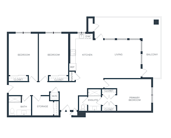 Alternate C1 3 Bedroom Floorplan