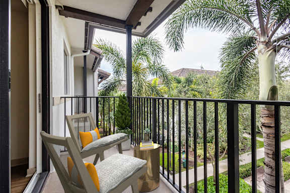 Balcony at Azura Luxury Apartments in Kendall, FL