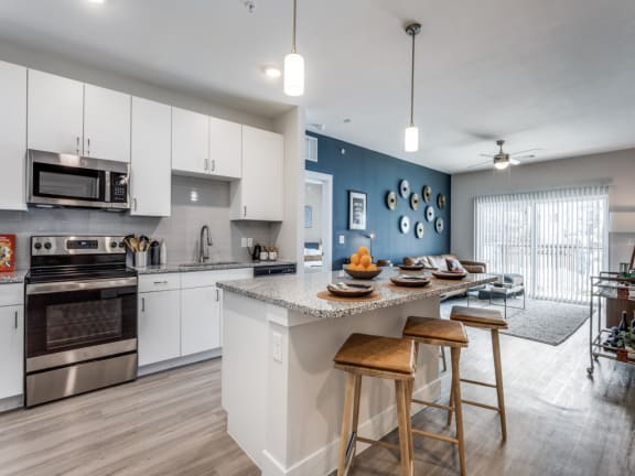 Spacious Studio, One, Two, and Three-Bedroom Apartments at The Prescott Luxury Apartments in Austin, TX