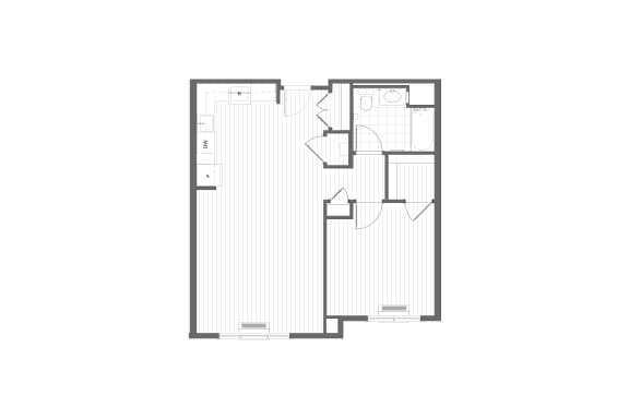 1 Bedroom Floor Plan Allenwood Terrace Apartments Wall, NJ