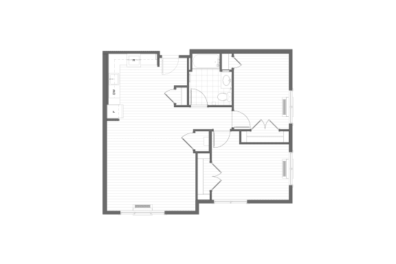 2 Bedroom Floor Plan Allenwood Terrace Apartments Wall, NJ