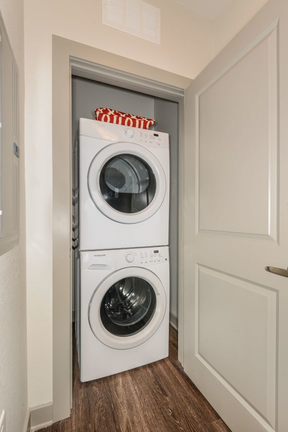 Front Load Washer &amp; Dryer at Aurora Luxury Apartments in Downtown Tampa FL