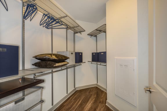 Walk-In Closets at Aurora Luxury Apartments in Downtown Tampa FL