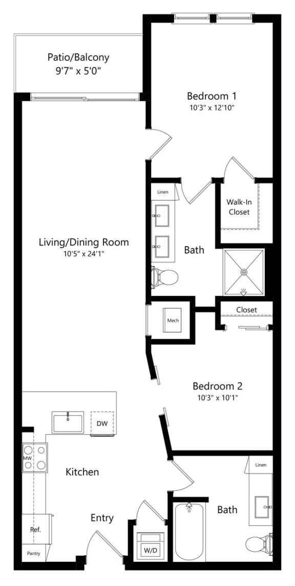 a floor plan of a house  at Aurora, Tampa, FL