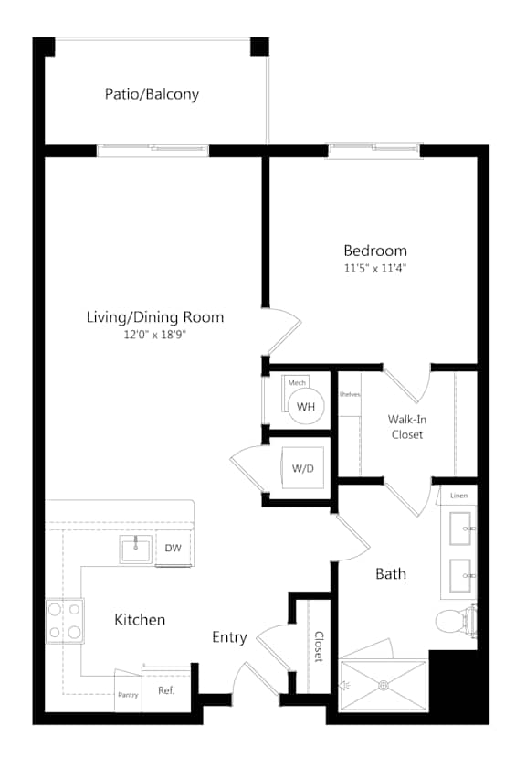 One-Bedroom Apartment in Austin TX at Cedar Heights