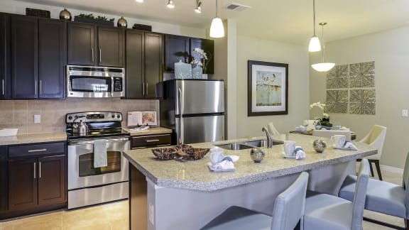 Chef-Style Kitchens at The Sedona Luxury Apartments in Tampa, FL