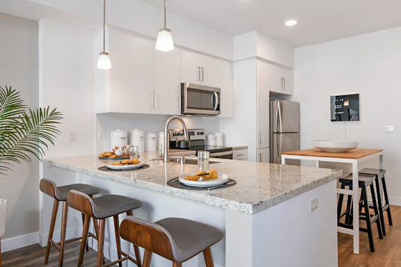 Modern Kitchens at The Huntington Luxury Apartments in Duarte CA
