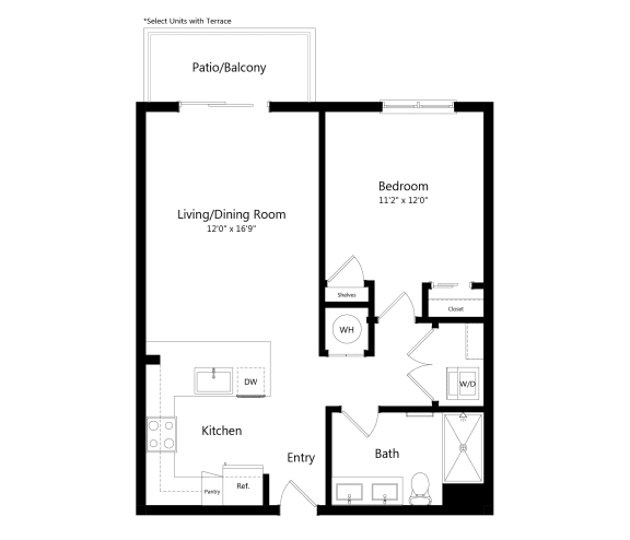 One-bedroom apartment at Vista Sur luxury apartments near Miami FL