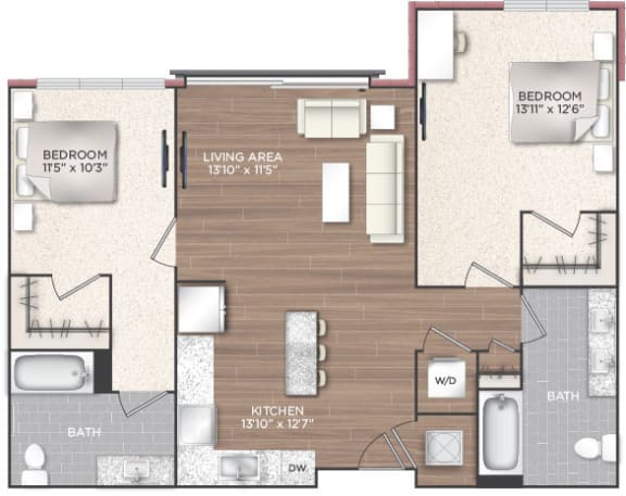 2F Floor Plan at 511 Meeting, Charleston