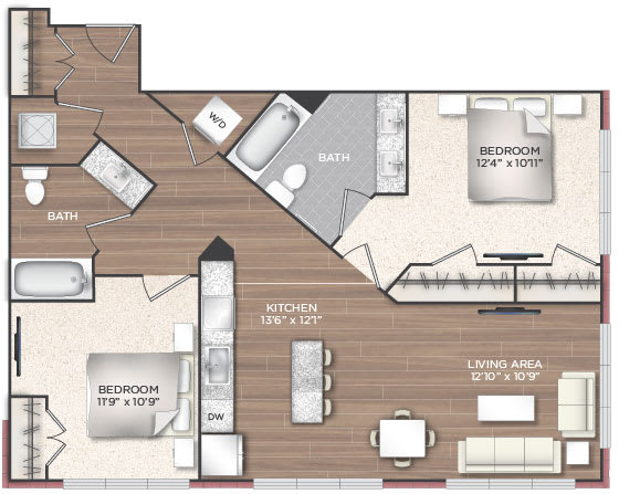 2A Floor Plan 2A Floor Plan at 511 Meeting, Charleston