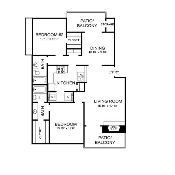 Lantana Floor Plan at High Oaks, Austin, 78759