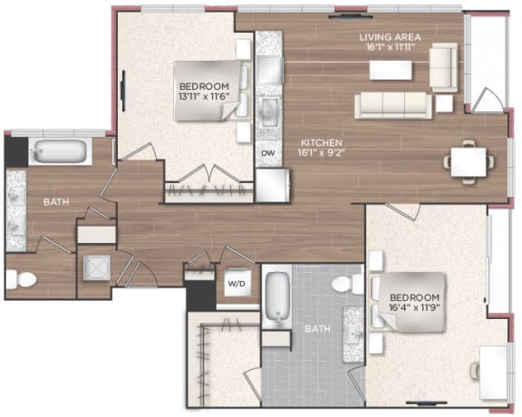 2G Floor Plan at 511 Meeting, Charleston, 29403