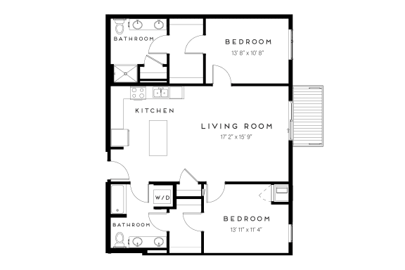 Unit C7 1201 sqft at Maven on Broadway Apartments, Rochester, MN, 55904