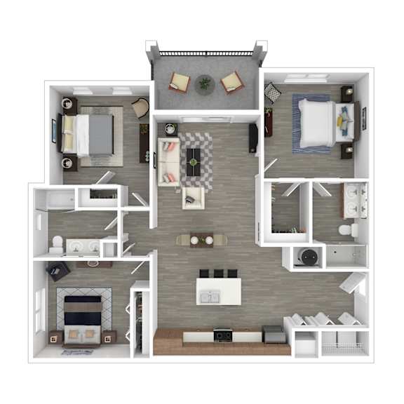 2 bed 2 bath D at Lucie at Tradition Apartments, Port St. Lucie, FL