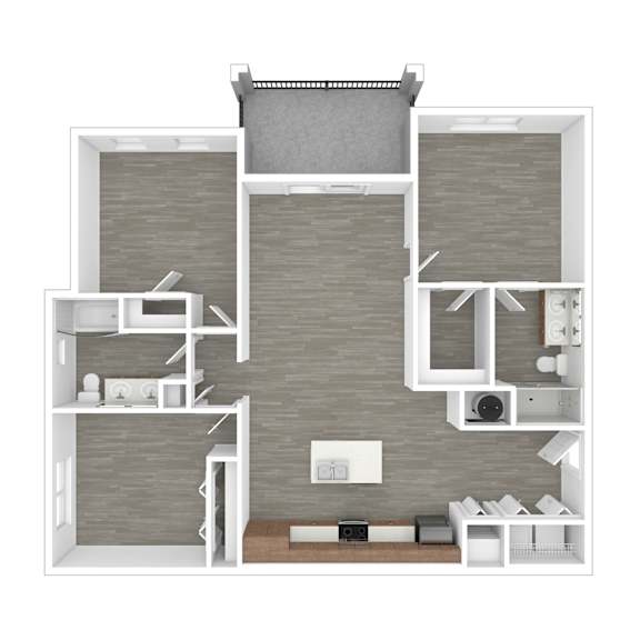 2 bed 2 bath C at Lucie at Tradition Apartments, Port St. Lucie, FL, 34987