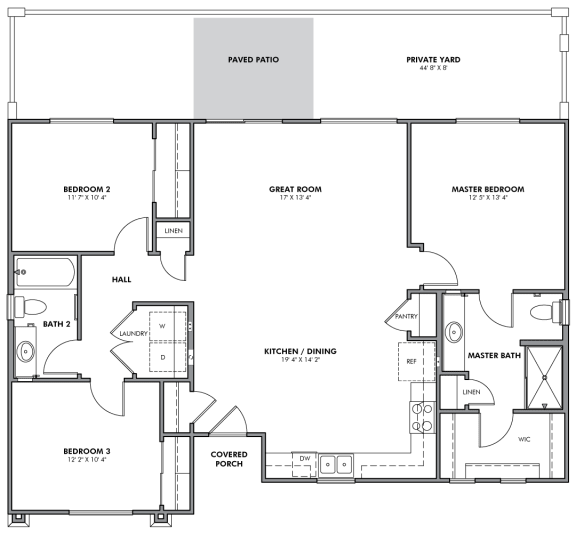 Flagstaff Floor Plan at Parke Place, Arizona, 86314