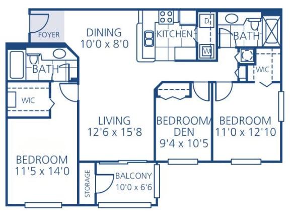 Naples Floor Plan at Promenade at Reflection Lakes, Fort Myers