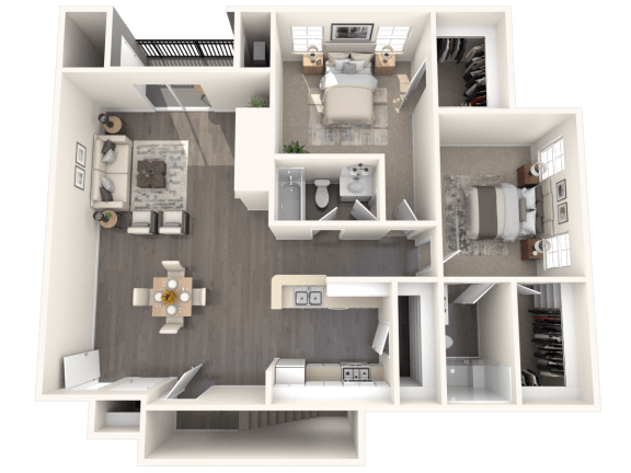 Nichols Floor Plan at Residences at Westborough Station, Westborough, 01581